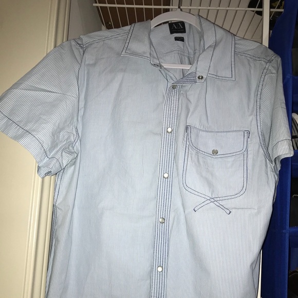 Men’s AX Casual, short -sleeve button down shirt - Picture 1 of 2